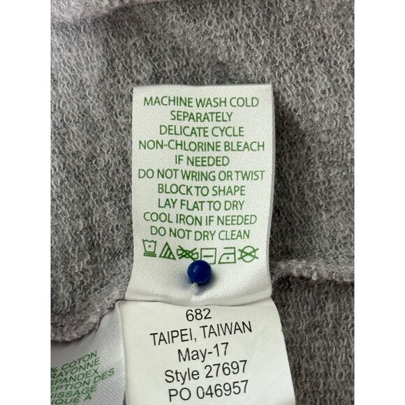 Lilly Pulitzer Women's Grey Pullover With Lace Trim & Half-Zip Collar Size S - Picture 9 of 9